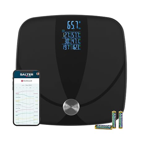Salter Salter Health Smart Bathroom Scale, Bluetooth, 17 Metrics