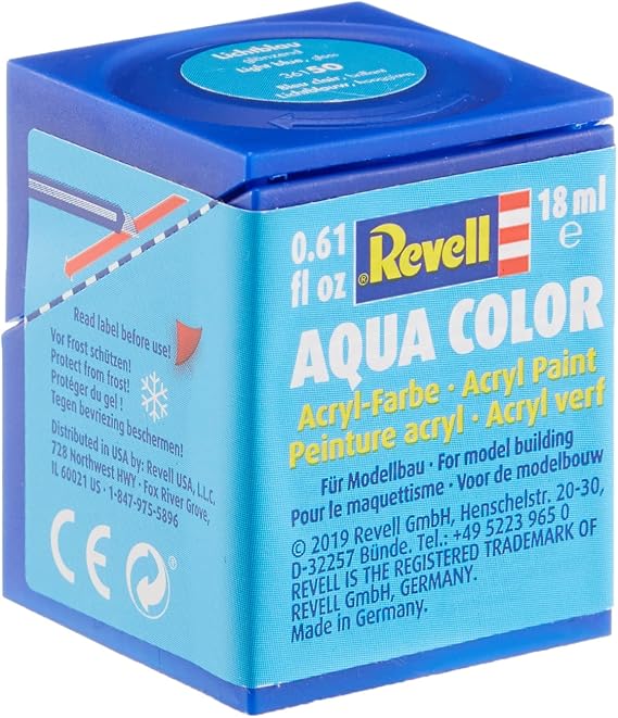 Revell - Su Bazlı Maket Boyası Açık Mavi Parlak 18 Ml (36150)