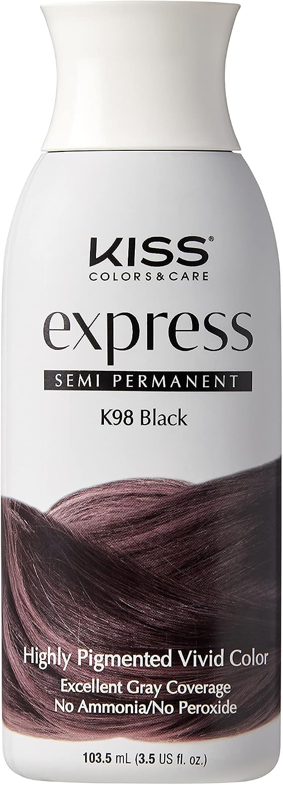 Kiss Express Color #K98 Semi- Permanent Black 100g