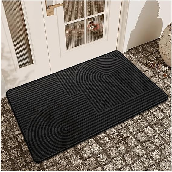 Door Mats Simple door crystal velvet non-slip carpet porch entrance mat shoe bathroom absorbent(90cmx60cm)