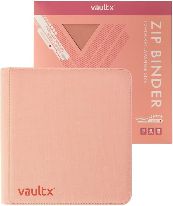 Vault X 12 Pocket Japanese Size Trading Card Binder 480 Cards (Pink)