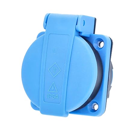 as - Schwabe Contact Protection Recessed Junction Box with Cover IP 54, 230 V, Blue, 45085