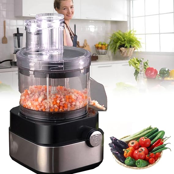 Electric Vegetable Chopper - Multifunctional Kitchen Tool for Effortless Slicing and Dicing, Ideal for Home and Restaurant Use