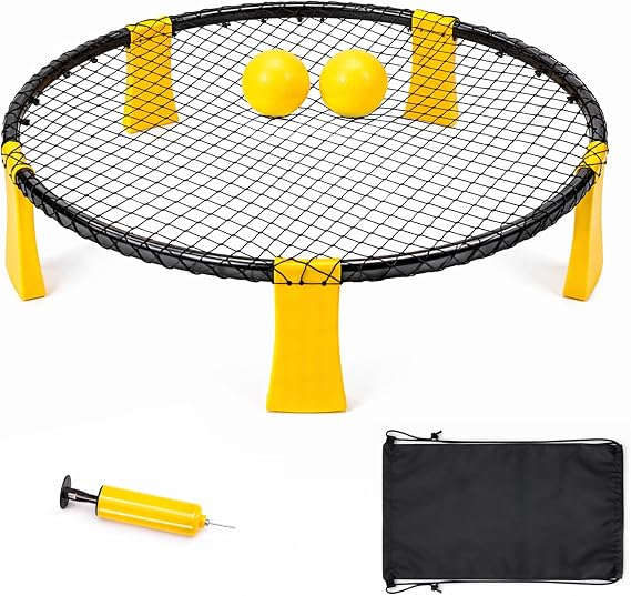 EVERGOODS Roundnet Game Set for Garden & Beach, Outdoor Game 93 x 20 cm