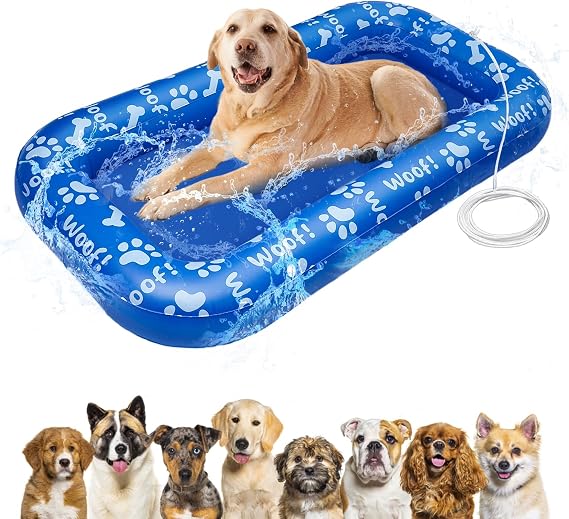 Dog Float for Pool Pets Float Raft Dogs Paddling Pool Floats Inflatable Dog Floats for Pool Large Pet Swimming Pool Floats Toys for Small Medium Large