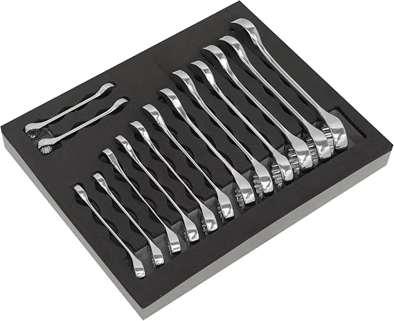 Sealey S01232 14pc Stubby Combination Spanner Set