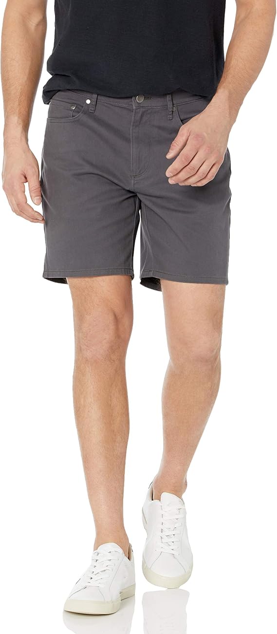 Amazon Essentials Men's Straight Fit 7" (18cm) Stretch 5-Pocket Jean Shorts