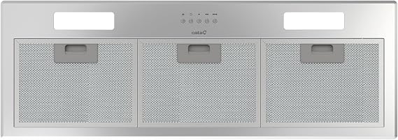 CATA Integrated Filter Group 80 cm, 645 m³/h, 3 Speeds, Mechanical Control, 200 W BT2 Motor, LED Strip, Washable Filters, Class C, Stainless Steel [Energy Class C]