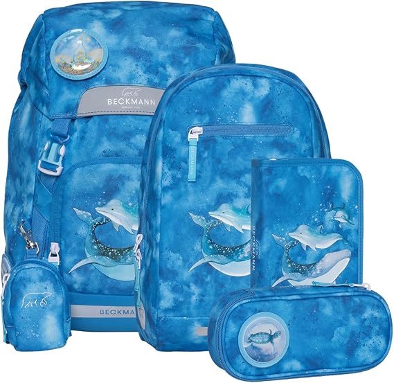 Beckmann satchel Classic Schoolbag Set 6 -piece 22L Ocean light blue