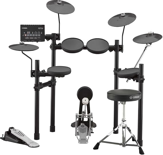 Yamaha DTX432KUPGS Electronic Drum Set, Drum Chair, Cymbal Pad Included, 3 Cymbal Model, Flexible for Various Music Genres and Performance Styles, Includes Yamaha Foot Pedal, Famed by Pro Drummers