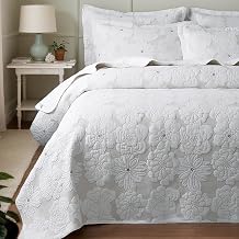 King Size Queen Quilted Bedspread Quilted Bedding Fitted Bedspread Floral Bedspread Twin Bed Spreads Quilted Blankets Queen Size Coverlet(230 * 250cm/91"x98")