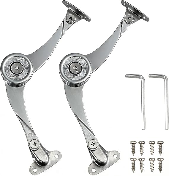 Cabinet Door Lift Stay Support Hinge Soft Close Damper Pack of 2