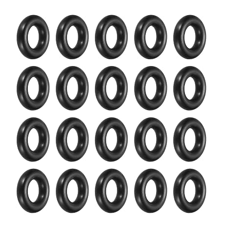 sourcing map 24Pcs AS-311 Nitrile Rubber O-Rings, 9/16" ID, 15/16" OD, 3/16" Width Round Seal Rings Gasket for Automotive Machine Faucet Seal Repair Plumbing Compressor, 70 Durometer, Black
