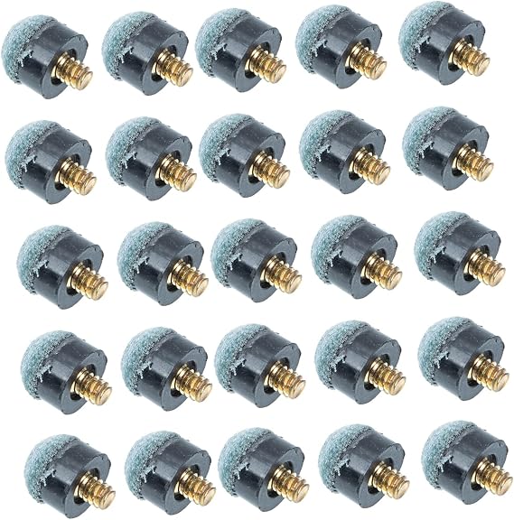 Cabilock 30pcs Pool Cue Tips Replacement Kit Snooker with Precision Fit for American British Billiard Cues Grip Material for Enhanced Shot Control and Easy