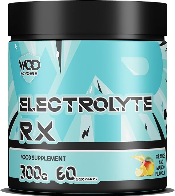 Electrolytes Powder - 300g Flavoured Electrolytes Naturally Flavoured & Sweetened | Highly Dosed for Fitness | Low Calorie Electrolyte Powder | Made in The UK by WOD Powders (Orange & Mango)