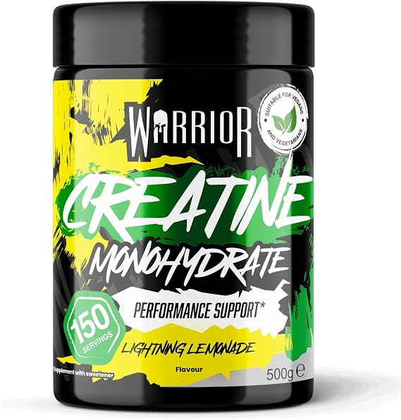 Warrior Creatine Monohydrate Powder 500g Pure Micronised (150 Servings)