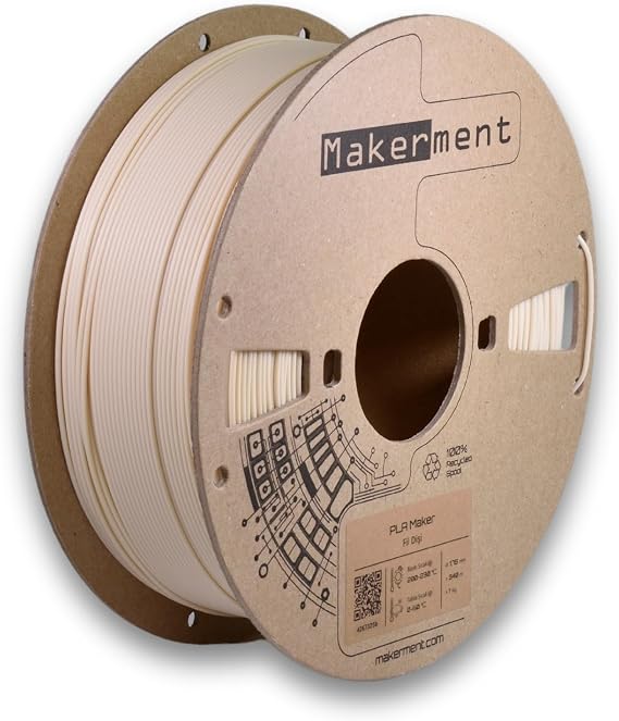 PLA Maker (Fildişi), 1.75mm 1kg 3D Yazıcı PLA Filamenti