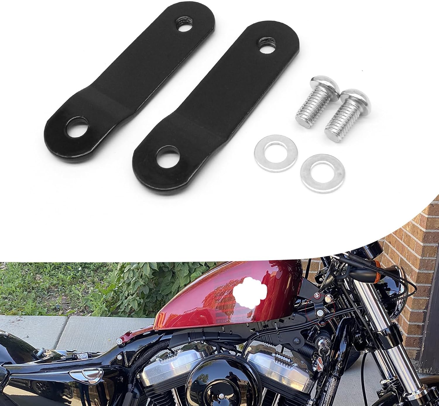 Gas Tank Lift Riser Kits for Harley Softails 1999 2007 Tourings Dyna Sportster Nightster Vs Iron XL883 1200 48 72(65mm)