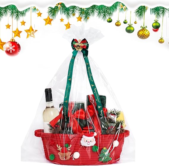 Christmas Basket for Present Holiday Present Basket