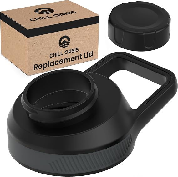 Chill Oasis Replacement Lid Compatible With Cirkul Water Bottle | Fits Flavor Cartridges | BPA Free, Leak Proof, and Dishwasher Safe