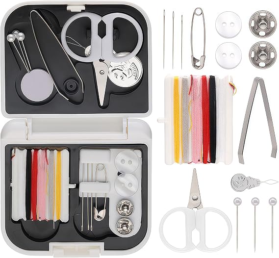 Mini Travel Sewing kit, Compact Household Essentials Sewing Kit