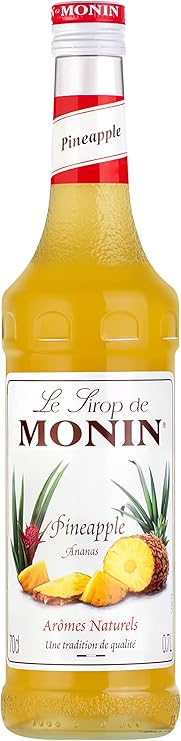 MONIN Premium Pineapple Syrup 700ml for Cocktails and Mocktails. Vegan-Friendly, Allergen-Free, 100% Natural Flavours and Colourings
