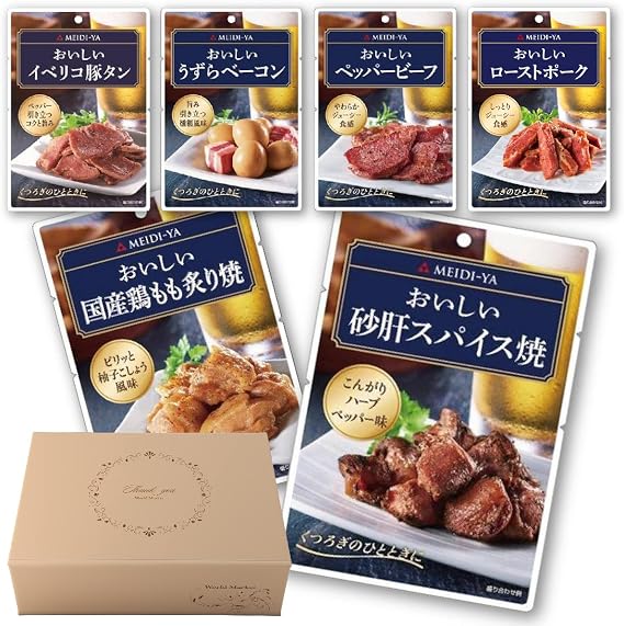 Meijiya Delicious Snacks Series, Set of 6, Original Gift Box Included, Snacks Gift, Snacks Set, Store at Room Temperature