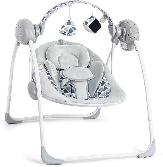 LADIDA Electric Baby Foldable Swing Speed Control Timer Music & Toys 2302