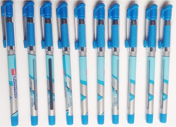 Cello Butterflow Ballpoint Pen Blue Pack of 10