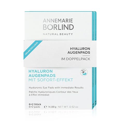 Annemarie Borlin Hyaluronic Eye Pads with Instant Effect (Pack of 12 x 2)