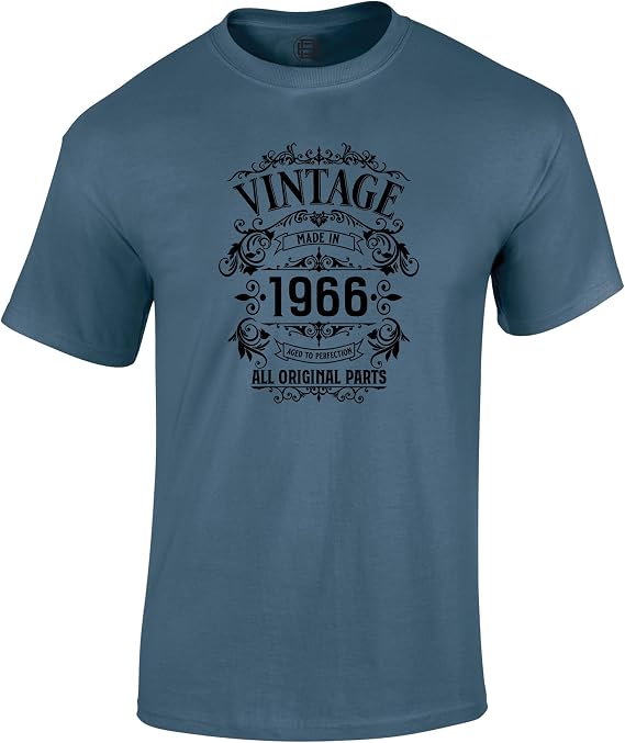 Mens 60th Birthday Gift T Shirt - 1966 All Original Parts - Born in 1966, 60th Birthday Gifts for Men, 60th Birthday Gift Idea for Him