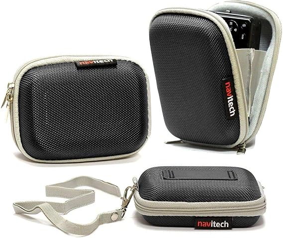 Navitech Black Shockproof Camera Case Compatible with QIVORO 4K 64MP Digital Camera