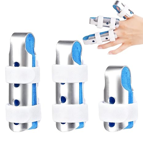 3PCS Finger Splint Set,Trigger Finger Splint, Mallet Finger Splint,Broken Finger Splint for Daily Protection,Finger Splints for Broken Finger Support, Finger Splints for Arthritis Pain Relief,3-Size