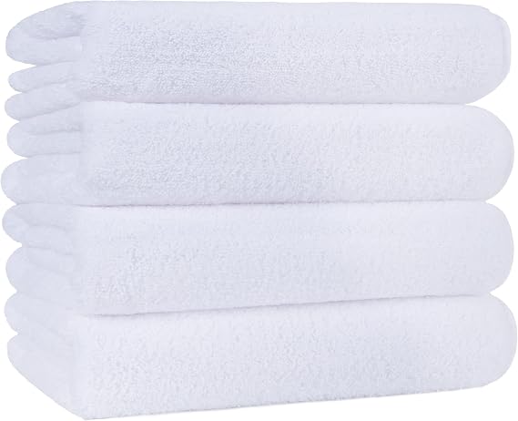Polyte Bath Towel Microfiber Quick Dry 330 gsm 30x57 in, 4 Pcs