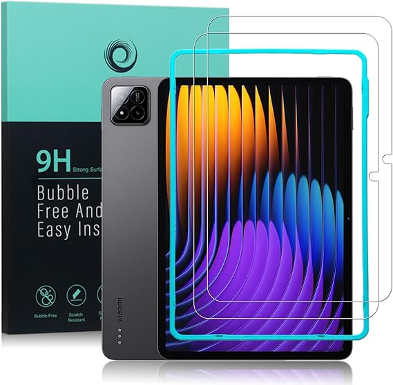 Ibywind for Xiaomi Pad 7/Pad 7 Pro/Pad 8/Pad 8 Pro/Poco Pad X1 Screen Protector,2-Pack,9H Hardness Tempered Glass with Easy Installation Tool,Bubble-Free,Fingerprint Unlock,Anti-Shatter,Anti-Scratch