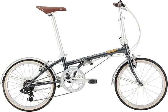 DAHON Boardwalk D7 Folding Bicycle, 2024 Model, Compact, Lightweight, 20 Inches, 7 Speed Gears, Chromoly Frame