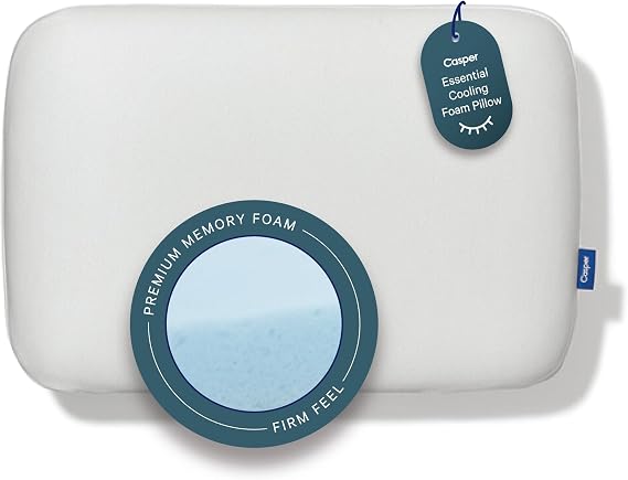 Casper Sleep, Standard Essential Cooling Foam Pillow, White