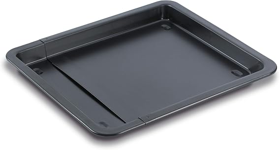 Grizzly Universal Extendable Oven Tray - 33-52 cm - Non-Stick - Carbon Steel - Black