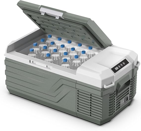 Alpicool NL15 Car Refrigerator, 3.9 gal 15 L, Portable Refrigerator, Rapid Freezing, Small, 0.4°F to 68°F -20°C to 20°C, Energy Saving, Quiet, 3-Way Power Supply, DC 12V/24V AC 100V, Car Freezer, For Both Vehicles & Homes, Includes Fixing Holes, Trucks, Sleeping in Cars, Camping, Outdoors, Camping, Outdoor Activities, Japanese Instruction Manual