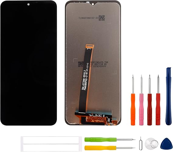 LCD Display Compatible with Samsung Galaxy XCover6 Pro SM-G736U (Black Without Frame) LCD Display Touchscreen Replacement + Tools