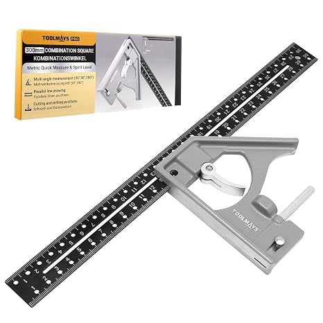 Combination Square, 300mm Set Square Carpentry With Bubble Level