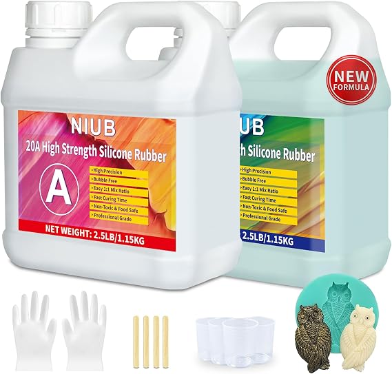 20A Silicone Mould Making Kit, 80oz Mould Making Silicone Rubber