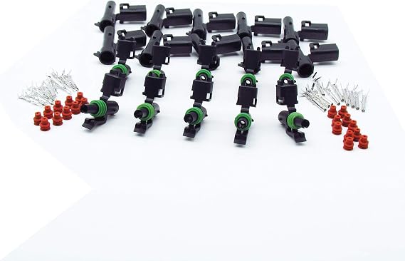 10 Sets GM Haltech MAP type 1 pin male and female Weatherpack waterproof auto Connector includes terminals and seals 12015791 12010996