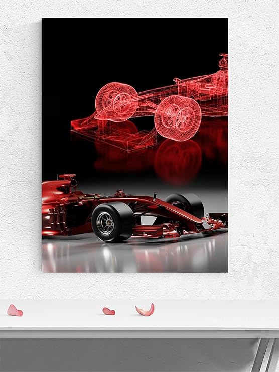 Postermanya Redline Drive, Kırmızı Çizgi Sürüşü, Formula 1 Motivasyon Poster,Afiş,Ofis,Çalışma Odası Dekorasyon