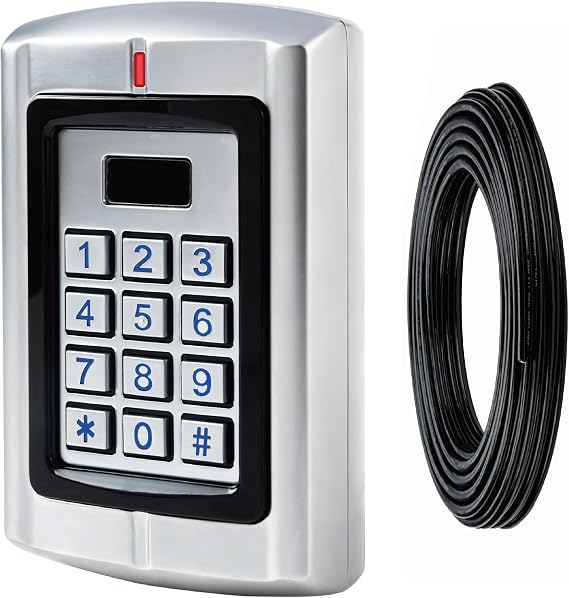 Universal Waterproof 12-24V AC/DC Metal Wired Keypad Stand Alone Access Controller for Gate Opener Operator, Garage Door Opener and Access Control Security System, Upgraded KPR2000 Keypad