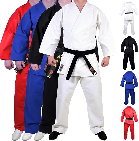 MAR | Heavyweight Karate Gi, Karate Suit, European Cut | Men & Women; Kids & Adult Sizes | For Competition & Tournaments, Karate Trousers, Kids Karate Suit for Competition, 14oz Canvas Fabric Suit
