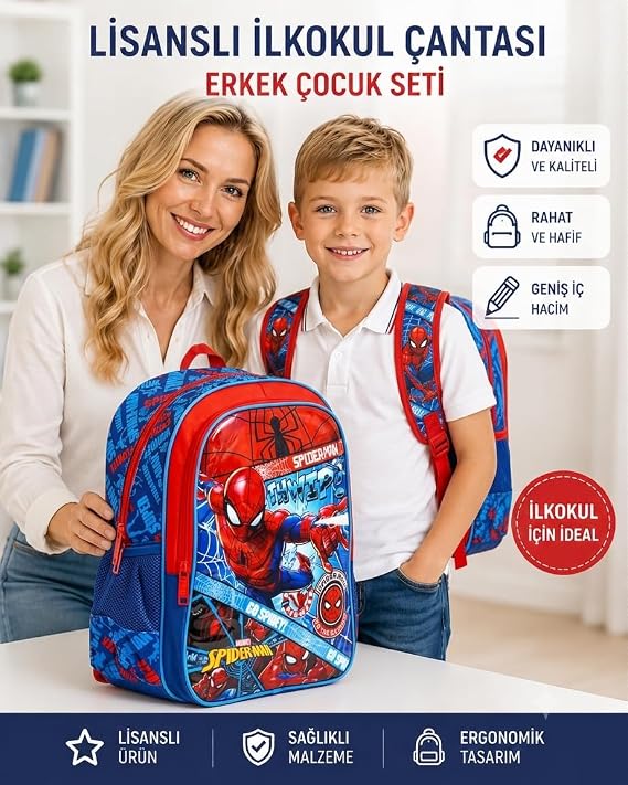 Lisanslı İlkokul Çantası Erkek, Erkek Çocuk İlkokul Seti Erkek Çocuk İlkokul, Okul Çantası Ortaokul Erkek Okul Sırt Çantası