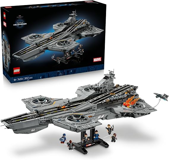 LEGO Marvel S.H.I.E.L.D. Helikoptaşır 76354 | Yetişkinler için 6 Minifigür İçeren Koleksiyonluk Model Yapım Seti, Hediye Fikri (3057 Parça)