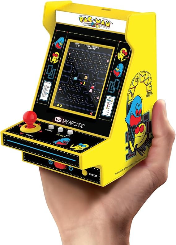 My Arcade Pacman Nano Player Pro Mini Arcade Machine 4.8" Fully Playable Video Game for Collectors