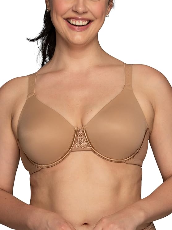 Vanity Fair Women's Beauty Back Smoothing Minimizer Bra, Minimizes Bustline up to 1.5", Unpadded Cup H, Total Tan, 40C